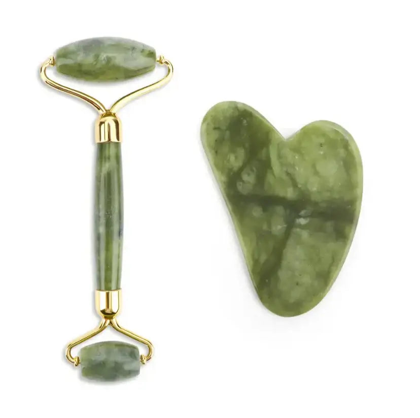 Jade Roller and Gua Sha Set - Carescin